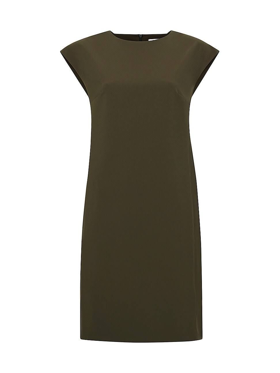 Relaxed Olive Shift Dress for Desk to Dinner | Image