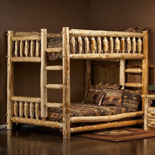 cedar-lake-queen-over-queen-log-bunk-bed-woodland-creek-furniture-1