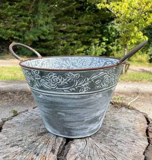 galvanised-flower-pot-with-handles-outdoor-garden-metal-steel-planter-trough-1