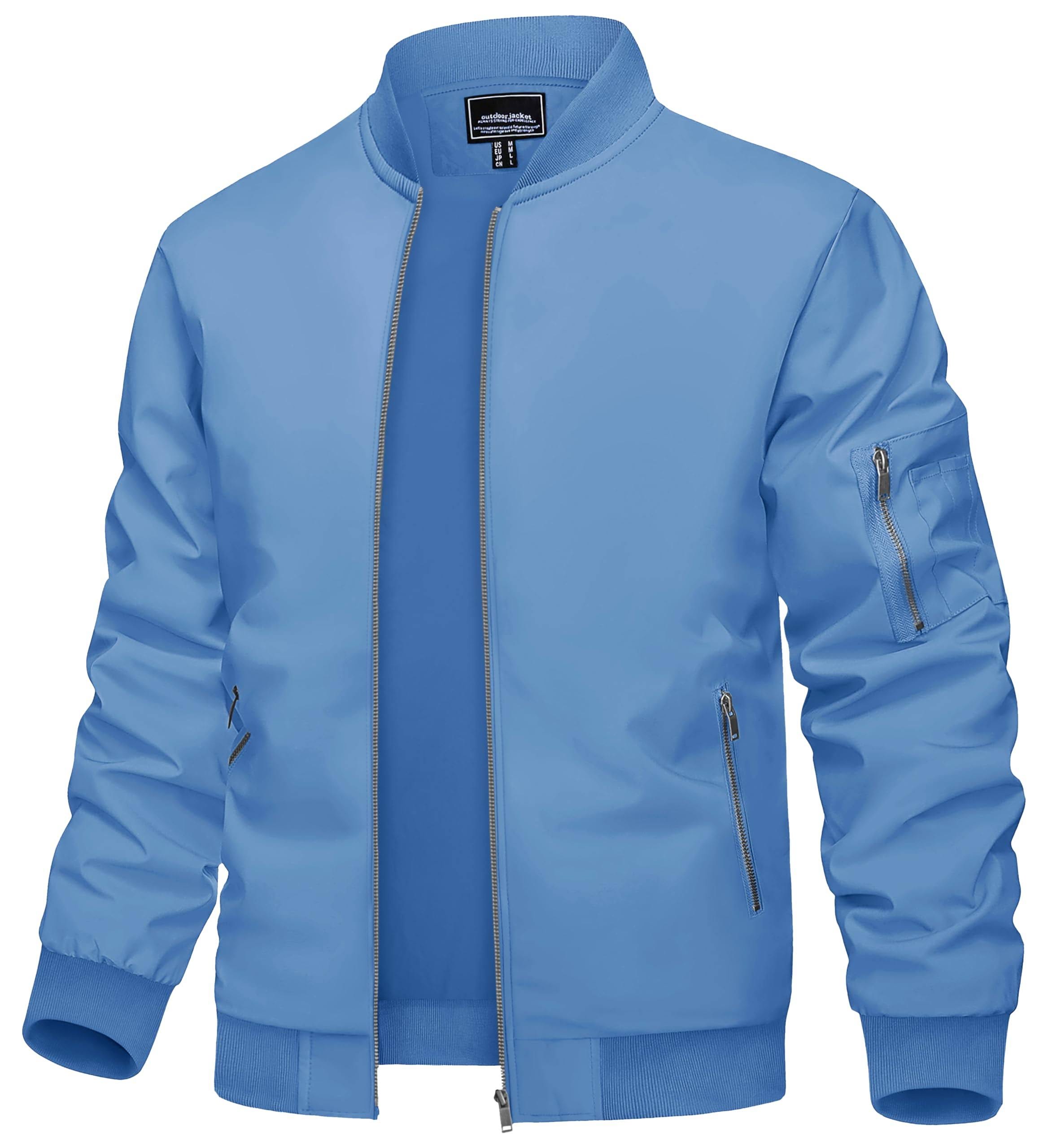 Lightweight Bomber Jacket for Men - Versatile Outdoor/Casual Style | Image