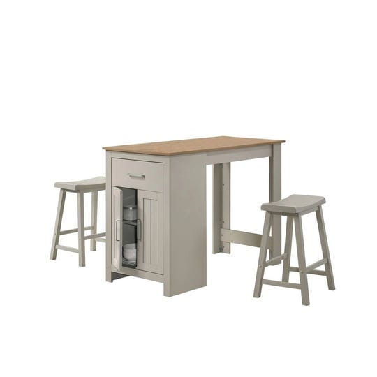 3-piece-dining-table-kitchen-island-with-storage-counter-stools-gray-1
