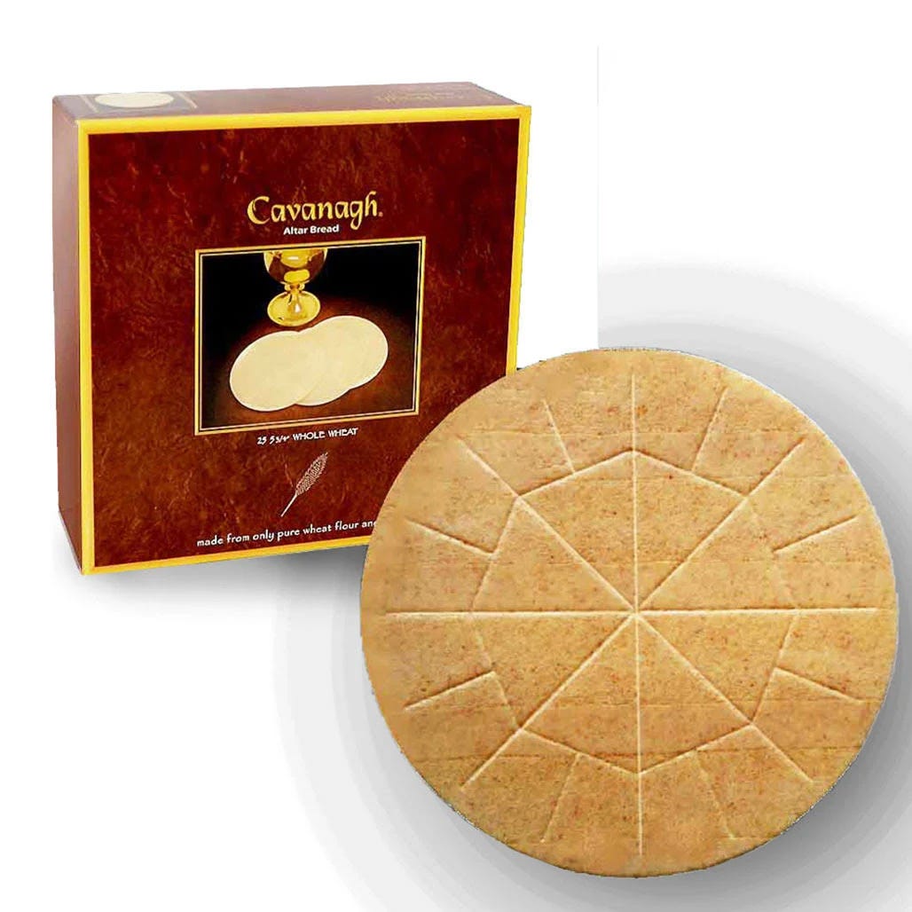 Cavanagh Extra Large Whole Wheat Communion Wafers - 25-Box Pack | Image