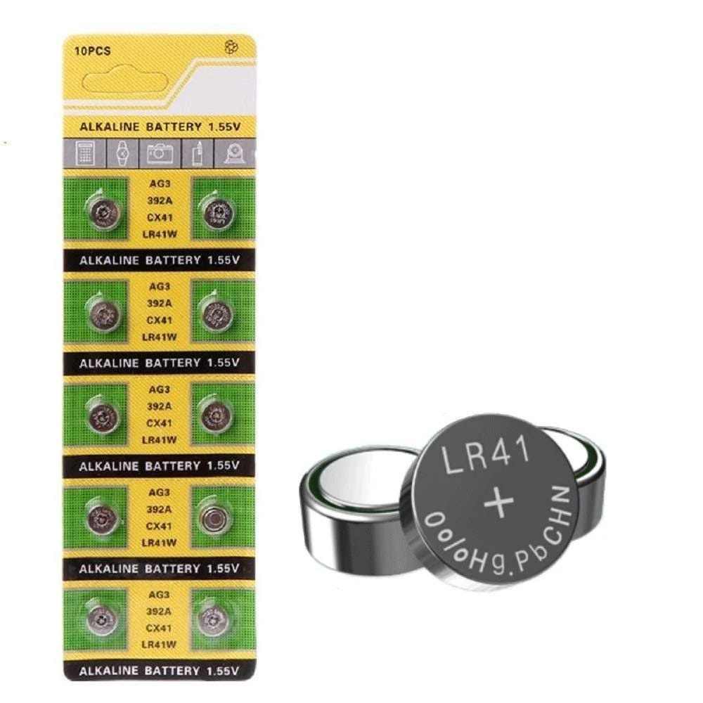 Cotchear 10-pack AG3 Lr41 Button Batteries for Clocks, Toys, and Watches | Image