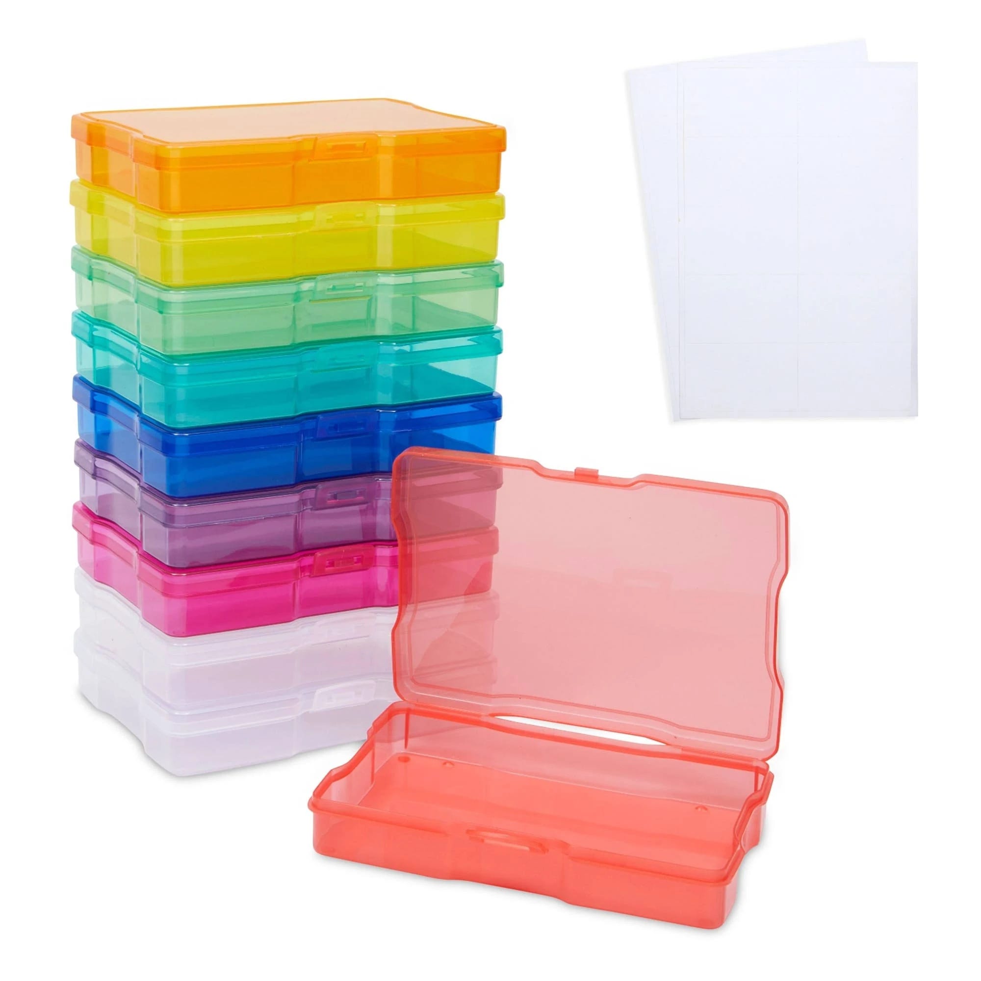 Rainbow Photo Storage Boxes for 4x6 Pictures | Image