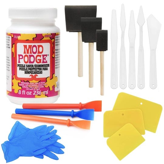 mod-podge-puzzle-saver-glue-kit-adhesive-brushes-for-jigsaw-puzzles-boards-mats-pixiss-accessory-kit-1