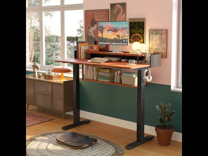 fezibo-electric-standing-desk-with-multi-shelf-for-home-office-1