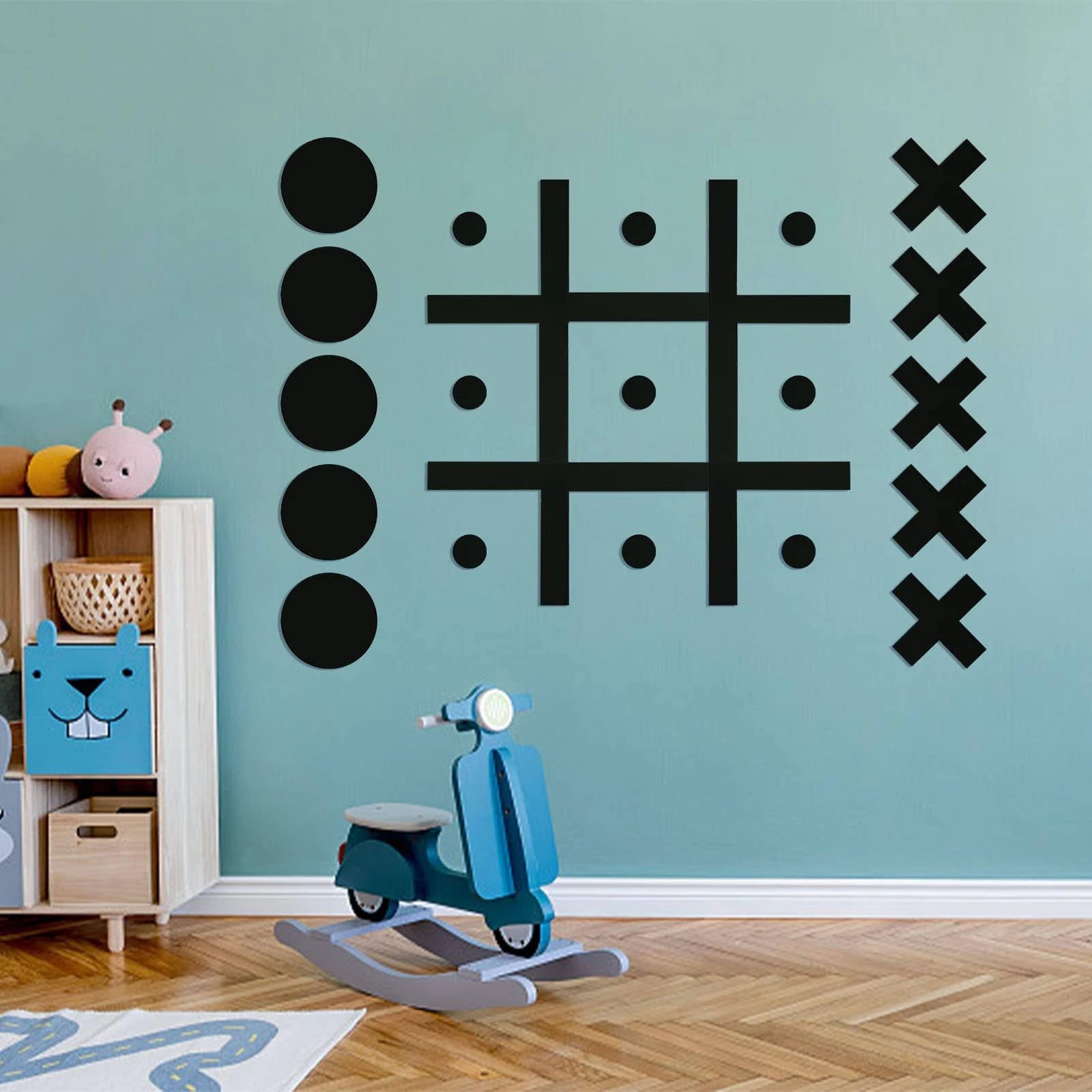 Stylish Tic Tac Toe Wall-Mount Game for Kids and Adults | Image