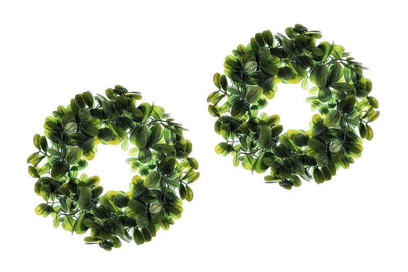 artificial-mini-green-boxwood-wreath-2-pack-cabinet-wreath-9-realistic-leaf-mini-wreath-farmhouse-wr-1