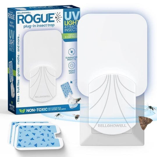 bell-howell-rogue-indoor-plug-in-insect-trap-for-fruit-flies-gnats-and-house-flies-with-uv-lights-2--1