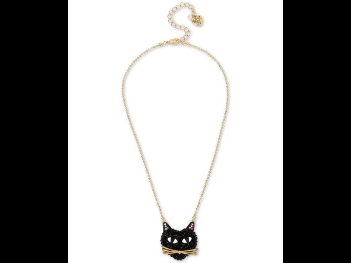 betsey-johnson-pave-cat-pendant-necklace-black-1