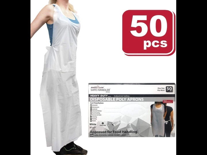 safe-handler-blsh-hds-cpe-ap1w-50-disposable-poly-aprons-waterproof-2