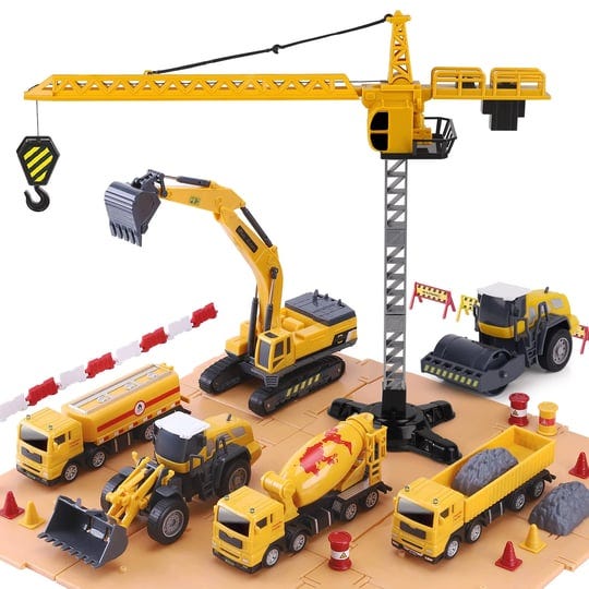 iplay-ilearn-construction-site-vehicles-toy-set-kids-engineering-playset-tractor-digger-crane-dump-t-1