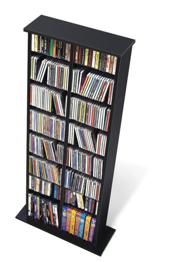 prepac-double-multimedia-storage-tower-black-1