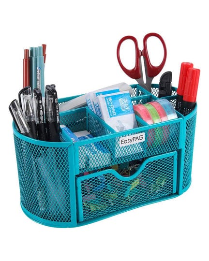 easypag-mesh-desk-organizer-9-components-office-accessories-supply-caddy-with-drawerblue-1