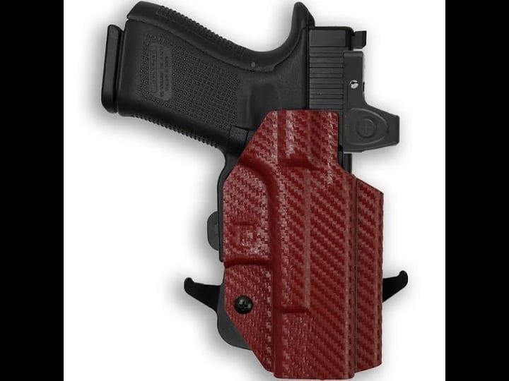 1911-4-commander-45acp-no-rail-only-red-dot-optic-cut-owb-holster-red-carbon-fiber-right-1