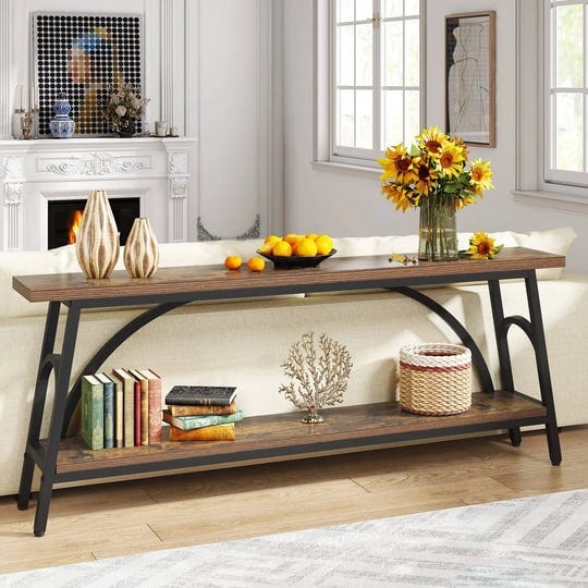 70-8-extra-long-console-table-narrow-sofa-tables-with-2-tier-storage-shelves-brownblack-1