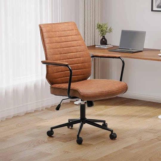 office-chair-computer-desk-chair-mid-century-home-office-chair-brown-1