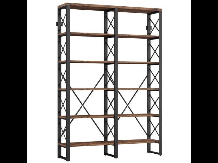 ironck-bookshelf-double-wide-6-tier-76-h-open-large-bookcase-industrial-style-shelves-wood-and-metal-1