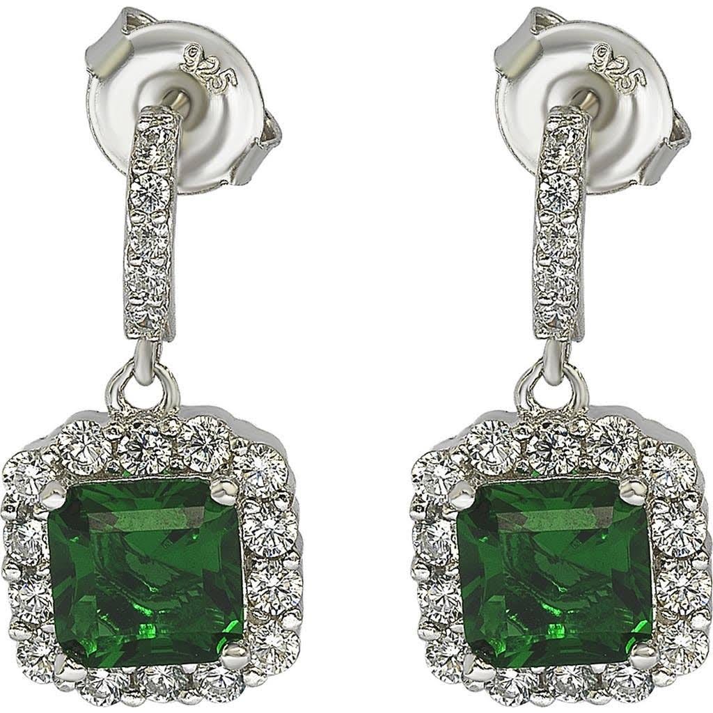 Affordable Suzy Levian Green Drop Earrings at Nordstrom Rack | Image