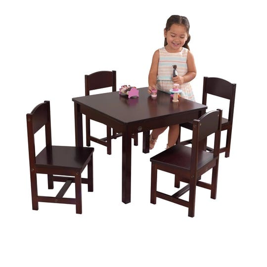 kidkraft-wooden-farmhouse-table-4-chair-set-childrens-furniture-for-arts-and-activity-espresso-gift--1