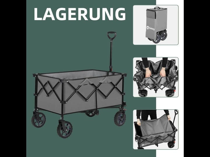 sekey-220l-collapsible-foldable-wagon-with-330lbs-weight-capacity-heavy-duty-folding-wagon-cart-with-1