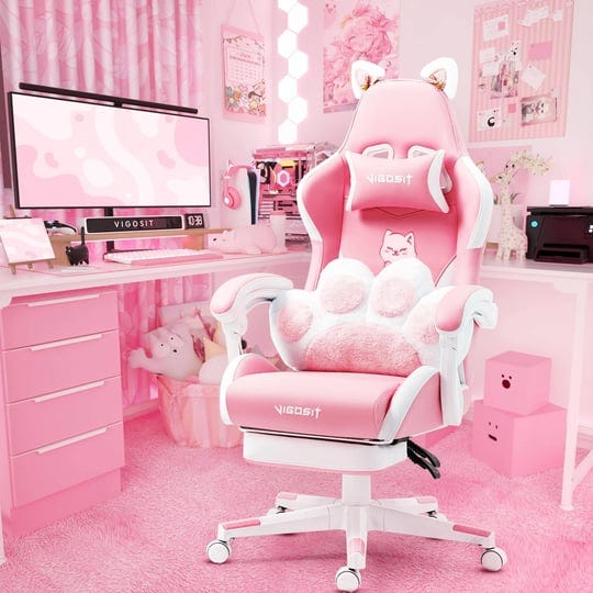 vigosit-pink-gaming-chair-with-cat-paw-lumbar-cushion-and-cat-ears-ergonomic-computer-chair-with-foo-1