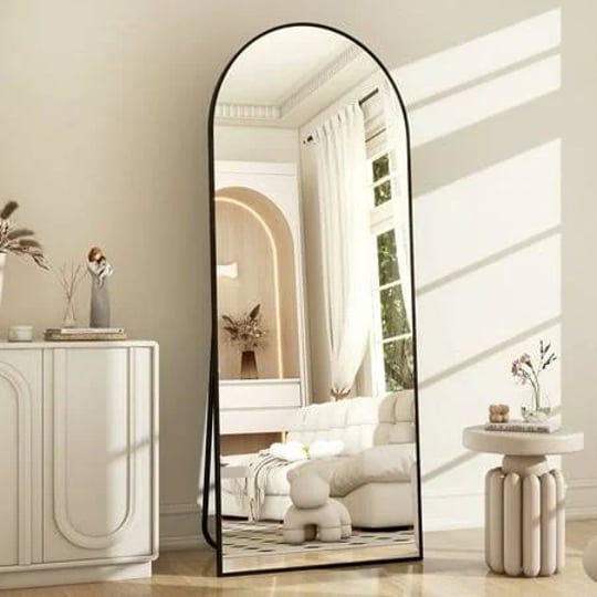 beautypeak-64-inchx21-inch-full-length-mirror-arched-standing-floor-mirror-full-body-mirror-black-si-1