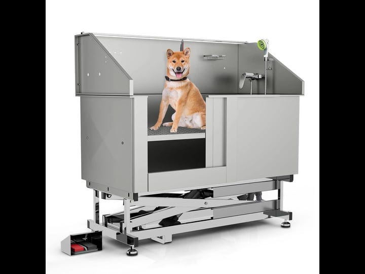 stainless-steel-pet-grooming-tub-electric-lift-height-dog-bath-washing-station-monibloom-1