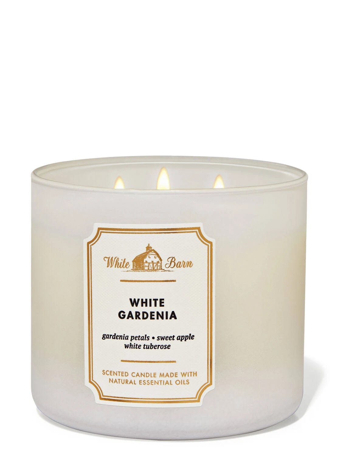White Barn White Gardenia 3-Wick Candle | Image