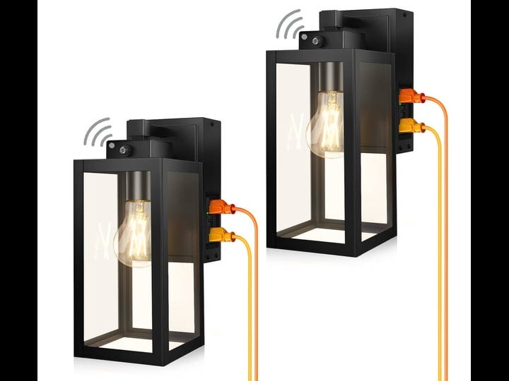 lamomo-outdoor-wall-lights-2-pack-dusk-to-dawn-porch-light-with-gfci-outlet-anti-rust-waterproof-bla-1