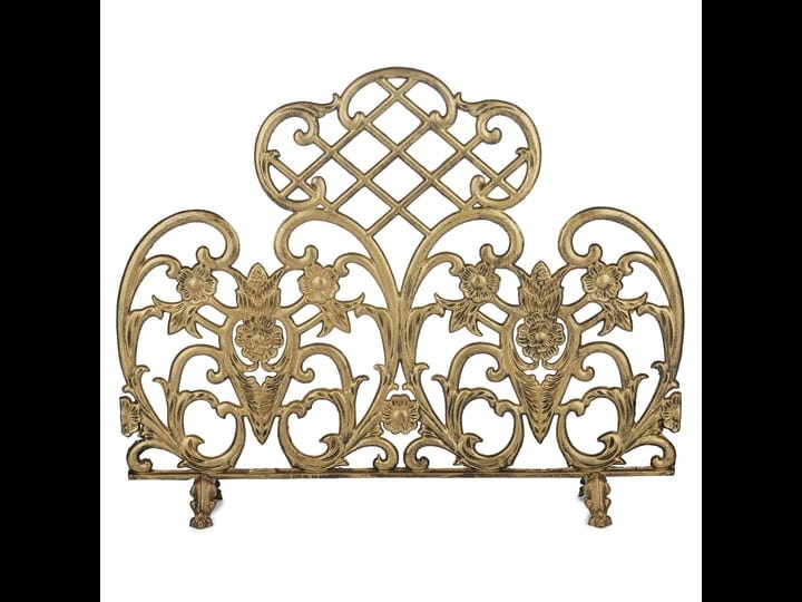 uniflame-single-panel-antique-gold-cast-aluminum-screen-1