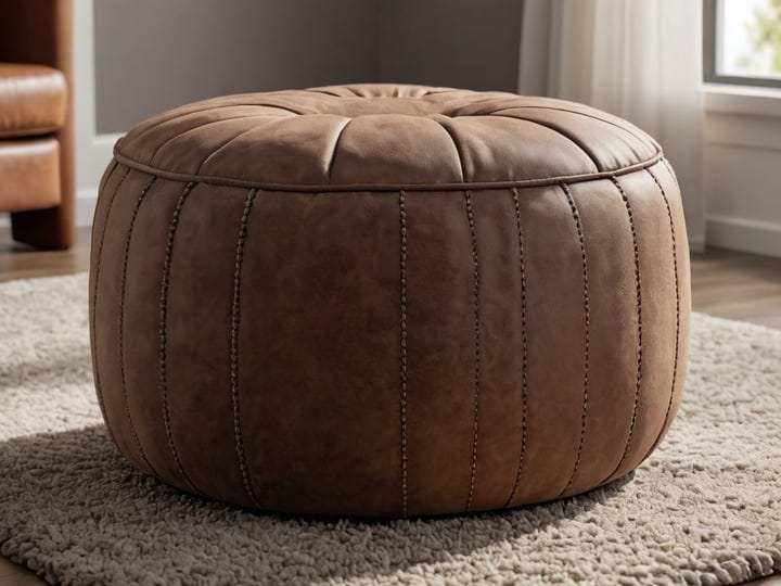 Brown-Microfiber-Ottomans-Poufs-4