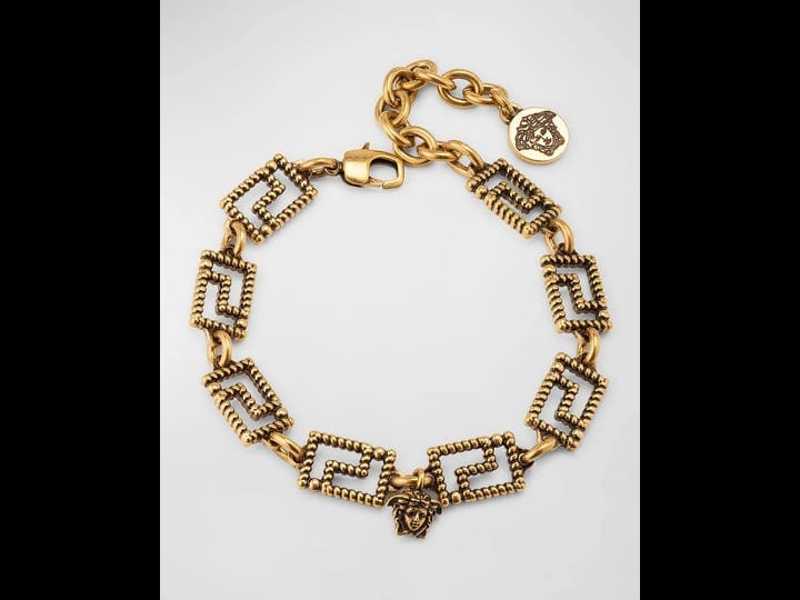 versace-mens-greca-link-bracelet-gold-size-one-size-vintage-go-1