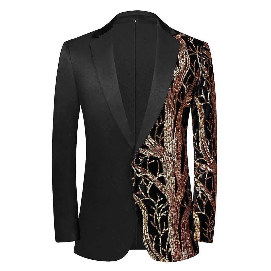 Men's Shimmering Sequins Blazer for Special Occasions | Image