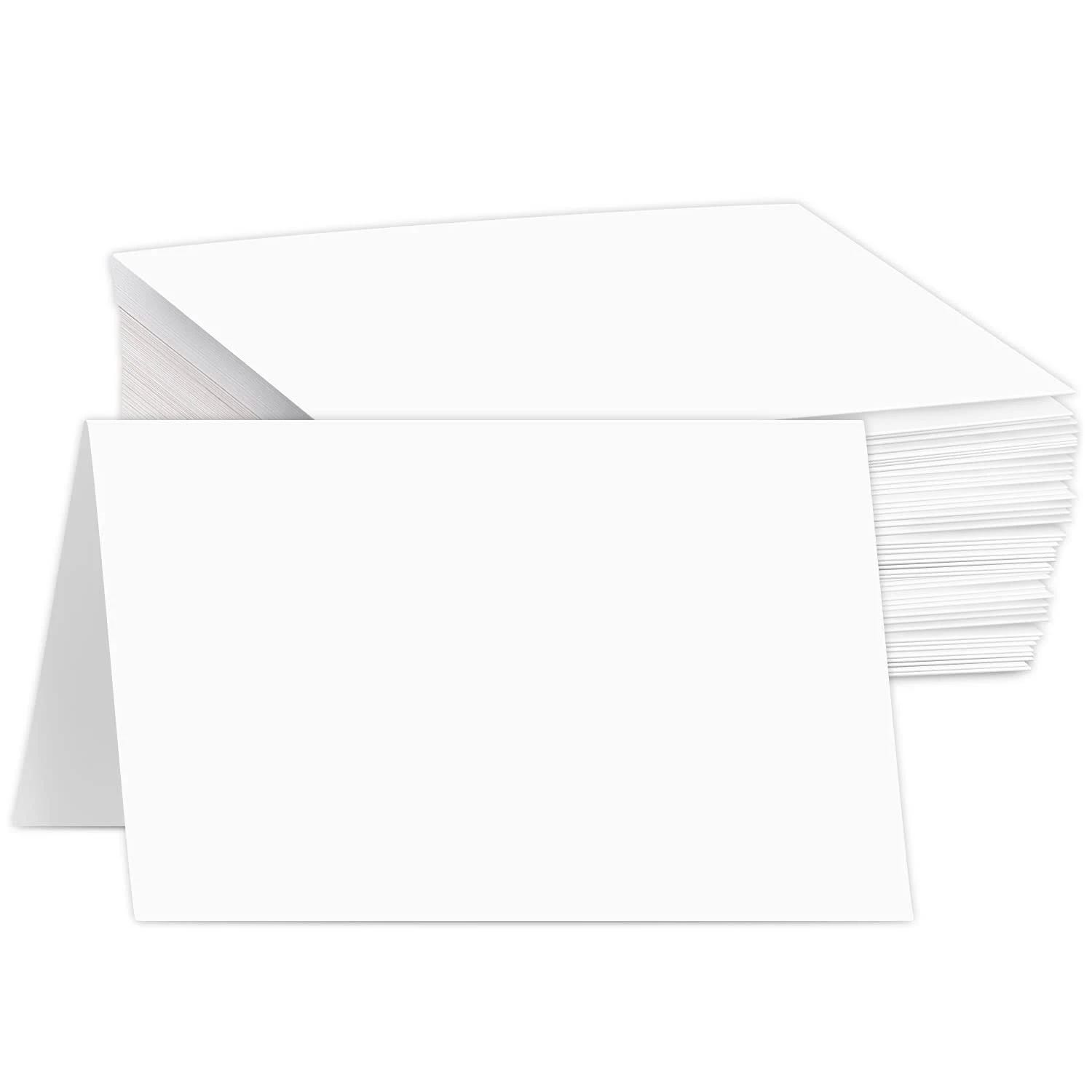 Blank Greeting Cards - Premium White, Pre-Scored, 8.5 x 11 inches for Weddings, Holiday & DIY Projects | Image