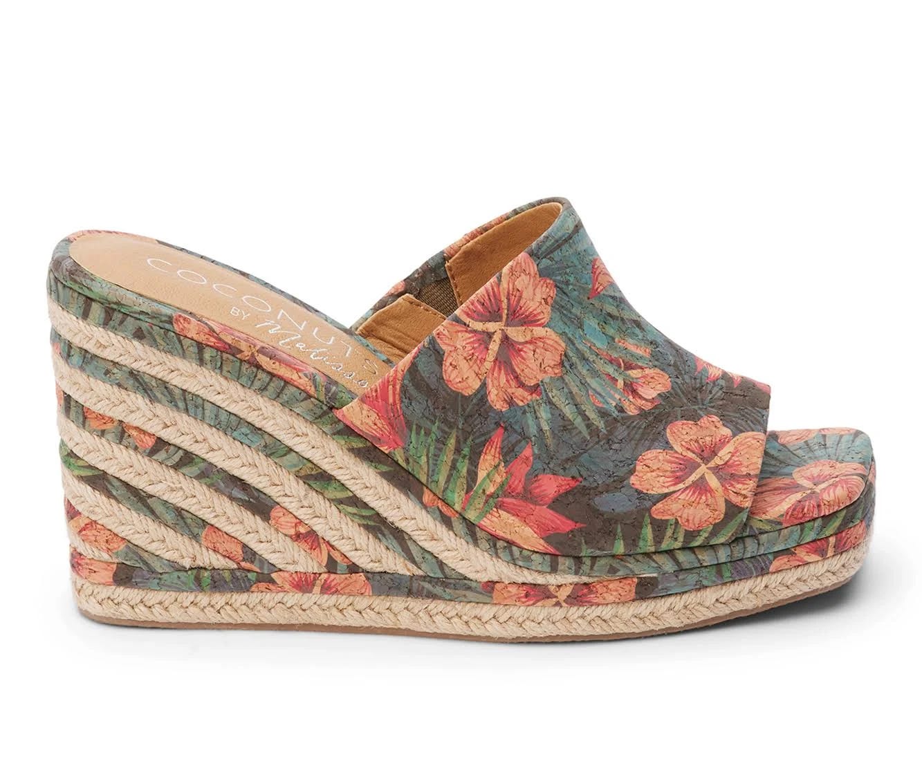 Coconuts Audrey Women's Hawaiian Cork Wedge Sandal | Image