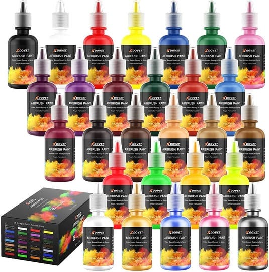 xdovet-airbrush-paint-28-colors-airbrush-paint-set-30-ml-1-oz-ready-to-spray-opaque-neon-colors-wate-1