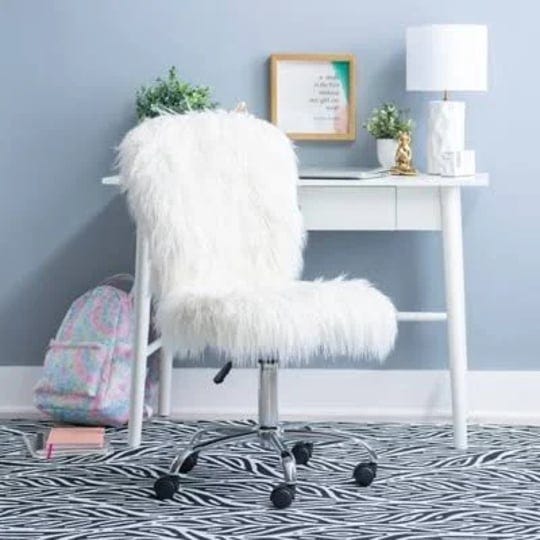 faux-fur-armless-office-chair-white-by-ashley-1