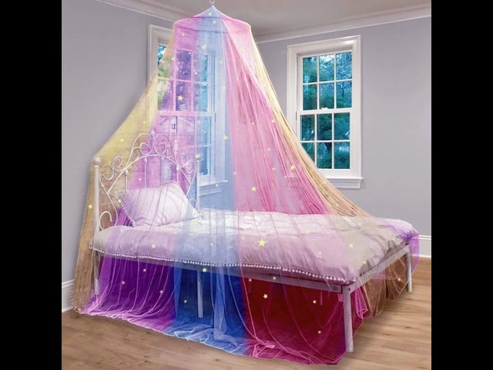 bollepo-bed-canopy-for-girls-with-glowing-stars-rainbow-princess-room-decor-for-single-twin-full-que-1