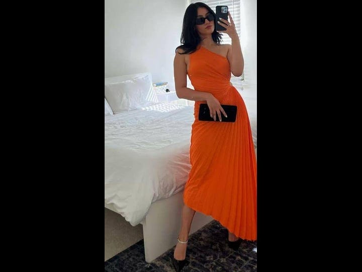 koveey-one-shoulder-pleated-maxi-dress-orange-l-1