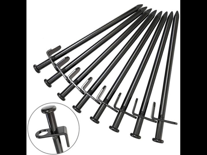 barefour-tent-stakes-heavy-duty-8-inch-camping-stakes-forged-steel-tent-pegs-unbreakable-and-inflexi-1