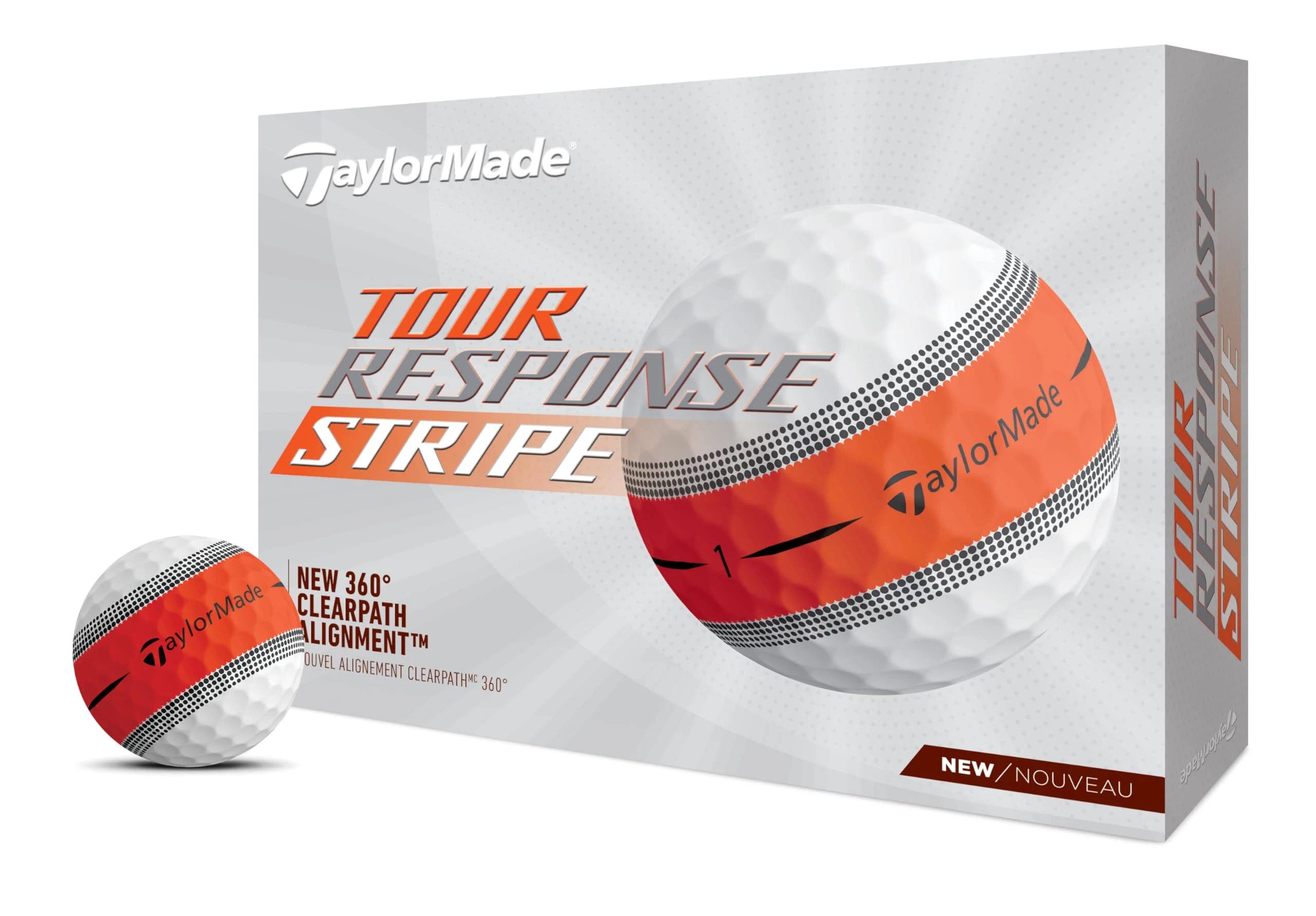 Tour Response Stripe Orange Golf Balls: Improved Spin and Distance | Image