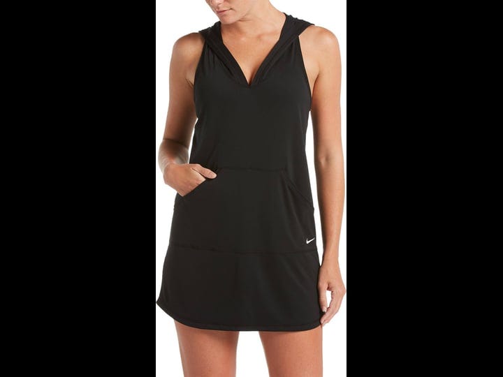 womens-nike-hooded-dress-swim-cover-up-large-black-1