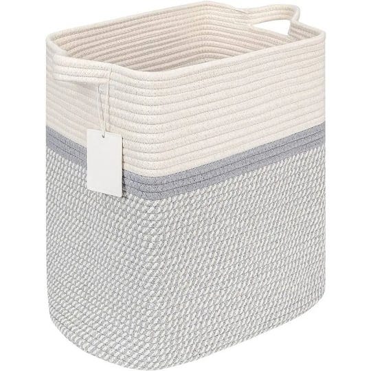 large-tall-storage-bins-baskets-woven-laundry-hamper-white-grey-1