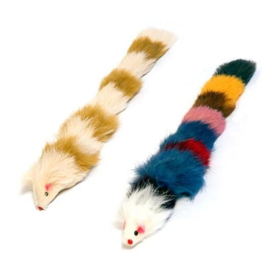 iconic-pet-51535-fur-weasel-toys-one-brown-white-one-multi-colored-set-of-2-1