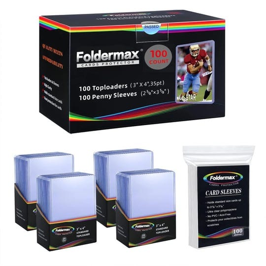 foldermax-100-top-loaders-3x4-regular-35pt-toploader-card-holder-and-100-penny-sleeves-soft-card-pro-1