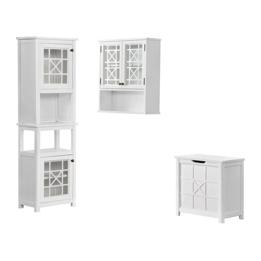 derby-4-piece-bathroom-set-with-wall-mounted-cabinet-hamper-floor-cabinet-and-storage-hutch-1