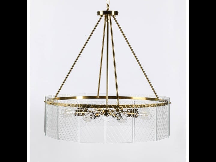 32-inch-round-8-light-chandelier-diamond-lattice-gold-iron-clear-glass-1