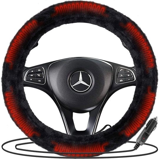 zone-tech-12v-car-steering-wheel-plush-heated-cover-classic-black-1