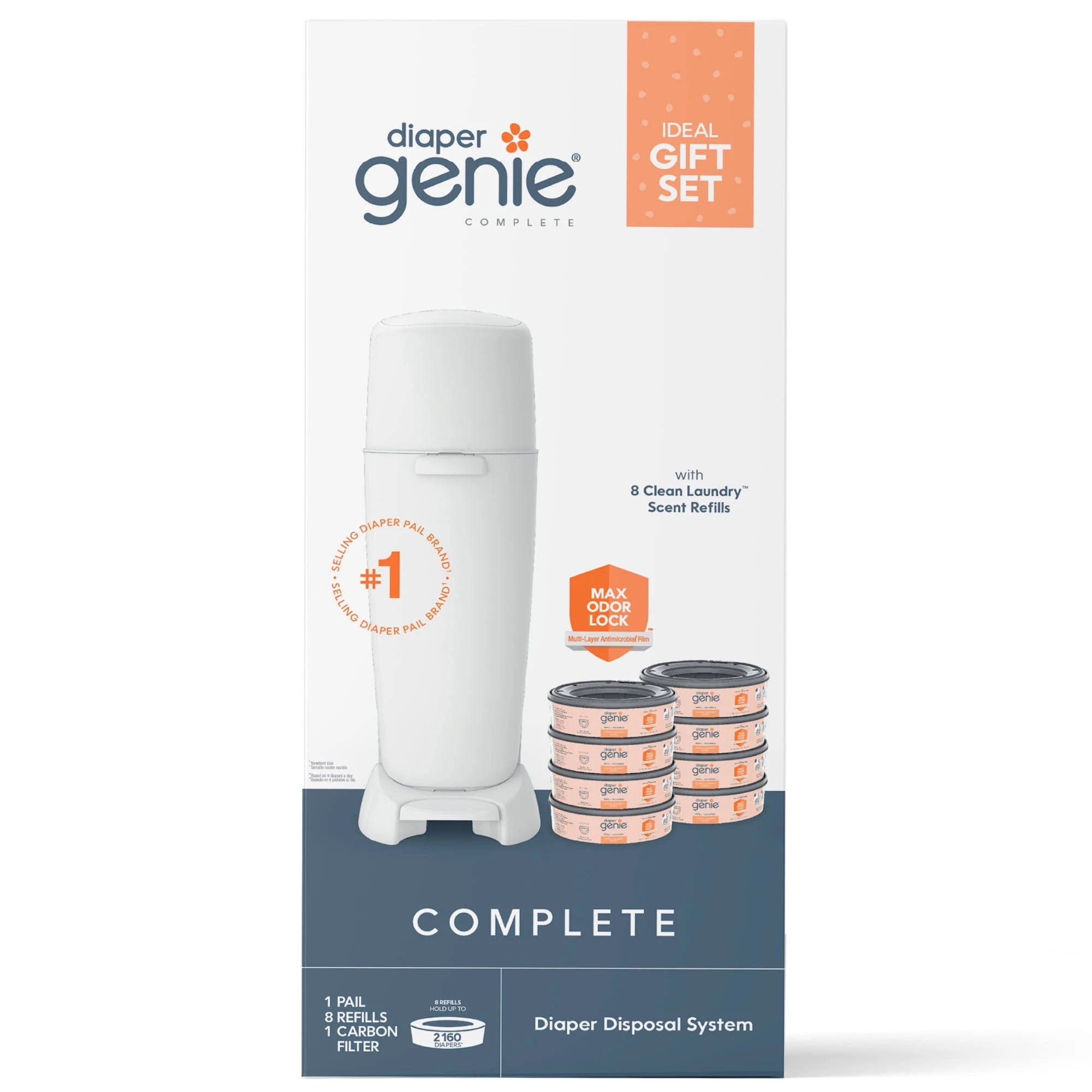 Comprehensive Diaper Genie Gift Set with Pail & Refills | Image
